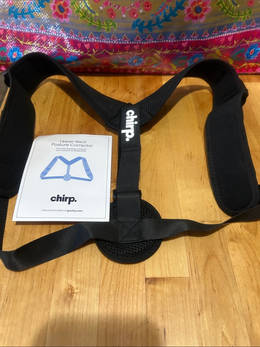New without tags.  Chirp upper back posture corrector.